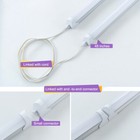 12 Pack T8 4ft 24w Led Shop Lights Linkable Ceiling Tube Light Fixture Daylight