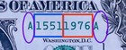             1976 Centennial Independence Radar 15511976 Serial Number One Dollar Bill
