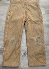 Vintage Carhartt Coveralls Insulated Mens Size 42r Regular Tan Usa Carpenter