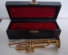 Trumpet Mini Case Brass Mini Musical Instrument Collectible