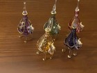 Set Of 5 Mouth Blown Egyptian Perfume Bottles Pyrex Glass Camel Shape 5 2  