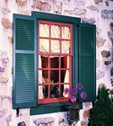 Am-shl55 Exterior Solid Wood Louvered Window Shutters Unfinished Pine