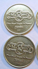 Mr  Gatti s Pizza Arcade Game Brass Coin Tokens - Lot Of 4 Different Rare Tokens