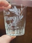 Antique Rare Vintage I  W  Harper Whiskey Pro Advertising Shot Glass