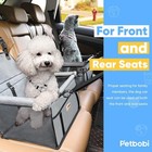 Small Dog Cat Car Seat Booster Portable Pet Travel Carrier For Dogs Up To 15lb