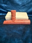     chippewa Catlinite pipestone Carved Pipe Bowl 7    Long Signed Little Feather     
