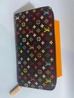 Louis Vuitton Monogram Multicolor Takashi Murakami Zippy Long Wallet- Black