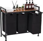 Laundry Hamper Basket Organizer Laundry Sorter With Large Top Shelf