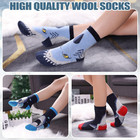Kids Merino Wool Hiking Socks For Boys Girls Toddlers Thermal Winter Warm Thick