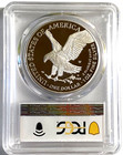 2025 W Proof Silver Eagle Pcgs Pr70 Advanced Release Flag Label Pop Only 795   