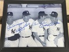 Joe Dimaggio Mickey Mantle Whitey Ford   Billy Martin 8 x10  Signed Photo   Coa 