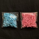 Misc  Perler Peg Boards    Blue   Pink Striped Perler Beads Approx  350 Beads