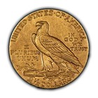 1910 G 2 50 Indian Head Gold Quarter Eagle - Some Luster - Xf au - Sku-g2885