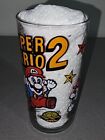 Nintendo Super Mario Bros 2 1989 Vintage Drinking Glass Approx 5 x3   b 