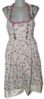 Womens White Floral Sz Xl German Bavarian Dirndl Oktoberfest Beer Girl Dress