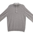 Hartford Wool Cashmere High Neck Sweater Pullover Heather Gray Euc Size Large