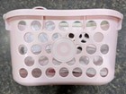 Brand New - Kids Target Mini  Shopping Pink Basket With Grey Handle In Hand