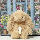 Bashful Luxe Bunny Curly Plush Rabbit Doll Cute Stuffed Bunny Toy Birthday Gift