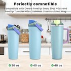4 Pcs Replacement Silicone Stopper For Owala Freesip Sway 30 Oz 40oz  Gray