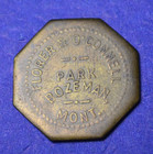 Bozeman Montana Florer   O connell Octagon Merchant Trade Token Coin Mont  Mt