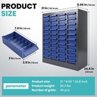 40-drawer Part Cabinet Bolt And Nut Tool Storage Documents W abs Material Drawer