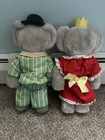 Vintage King Babar The Elephant And Queen Celeste Plush Stuffed Animals 1970   s