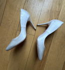 Badgley Mischka Vision Ii Pump Slip On Pointed Toe Stiletto Heel Bride Size 7