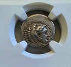 Macedon Alexander Iii Drachm Ngc Au Ancient Silver Coin Lifetime Issue