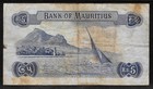 Mauritius 1967 5 Rupees P 30a Brown Tones Dirty Fine-