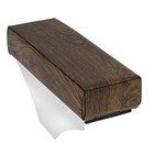 99628 Add-on Armrest  Dark Wood W black Stitching Dark Wood W black Stitching