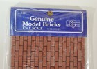Miniature Red Bricks Kiln Fired Clay 285 Pieces 1 12 Scale Covers 72 Sq Inches