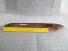 Vintage  sh   17    Weaving Loom Wooden Shuttle With Steel Tips Industrial      C9