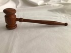 Vintage Hand-turned Wooden Gavel For Mason  Judge  Auctioneer  Theatre Prop