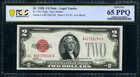 Fr  1501  2 1928 Legal Tender Pcgs Gem Cu65 Ppq