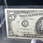  5 1995 3rd Printing Misalignment Error  Circulated Note