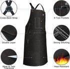 Arccaptain Leather Welding Work Apron Heat Flame Resistant Cowhide 24  X 36 