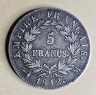 France 1813 M Toulouse 5 Francs Silver Coins Napoleon Fine F Or Very Fine