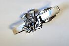 Vintage Sterling Scottish Thistle Tie Bar Clip Vigilance And Resilience Symbol