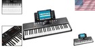 61-key Compact Digital Piano With Led Display   Learning Features For All