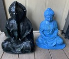 Latex Rubber Mold   Fiberglass Casing Sitting Buddha H  17    Ykm-5126 Blue Mold