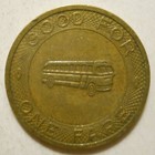 The Bus - The Belle Urban System  racine  Wisconsin  Transit Token - Wi700l