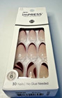Kiss Impress Press-on Manicure No Glue Medium 30 Nails 90695 Vision Red