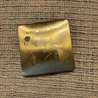Beautiful Vintage Hawaii Brass Gold Tone Makeup Powder Compact Mirror Ritz