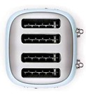 Smeg 50s Retro Style 4 Slot Toaster Pastel Blue Tsf03pbus