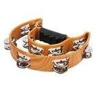 Tambourine Double Row Double Row Handbell Tambourine Metal Jingles With