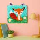 Mini Fox Latch Hook Rug Kit For Kids  Adults  And Beginners  Diy Crafts  12x11