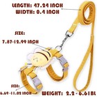 Escape Proof Cat Harness Leash Set Adjustable No Pull Vest For Kitten Rabbit