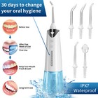 Waterpik Cordless Dental Water Flosser Oral Irrigator Teeth Cleaner 5 Jet Tips