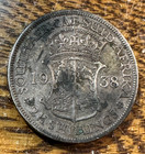 1938 South Africa 2 5 Shillings Nice Original Vf  Chrc
