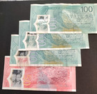 Jamaica 50    3  100  Dollars P 96  97   New 2022 Polymer Au 4 Notes